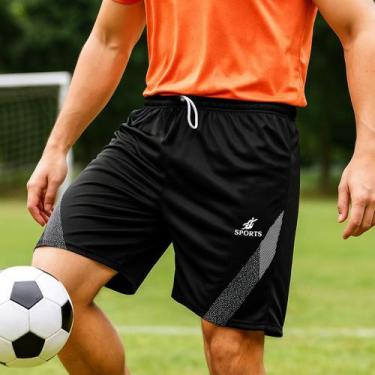 Imagem de Short Calção Bermuda Futebol Academia P ao G3 - Organiky, Preto, G1