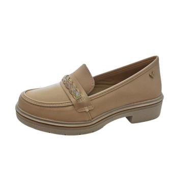 Imagem de Mocassim Sapato Feminino Mississipi Palmilha EVA Solado Borracha Detalhe Strass