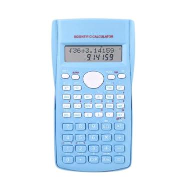 Imagem de Calculadora Científica com 240 Funções e Display Duplo em LCD, 10+2 Dígitos para Cálculos Estatísticos, Financeiros, Frações com Resposta e Teclas Rápidas (Azul)
