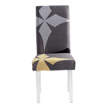 Imagem de Conjunto de capas para cadeiras ajustáveis, 1 peça, sala de jantar, elásticas, elastano, capas para assento, removível, encosto alto (tamanho 1 peça/cor 15)