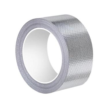 Imagem de YsXoWiui Fita adesiva de alumínio e fibra de vidro, 20 m, à prova d'água, para vedação e remendo, fita adesiva para vedação de tubos, dutos de ar quente, Largura de 5 Cm