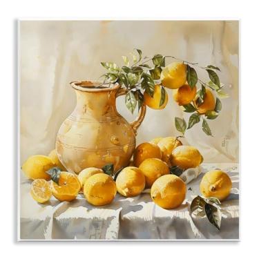 Imagem de Stupell Industries Design de arte de parede vintage Lemons and Pitcher da LSR Creative Studio, 12 x 12