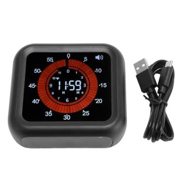 Imagem de GLOGLOW Timer de Produtividade Digital, Timer Visual Magnético Com Função Mudo Equipada Com Grande Tela VA e 2 Configurações de Brilho Níveis de Volume Ajustável e Suporte