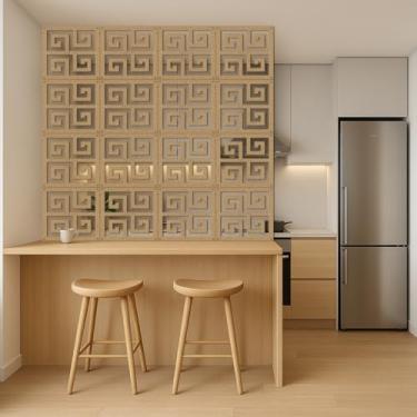 Imagem de Divisória Cobogó Decorativo Painel Vazado para Ambientes Modernos Kit com 24 unidades