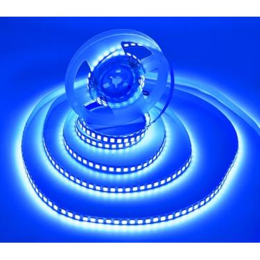 Imagem de SUYOOULIN Fita de luzes LED, 66 pés/20 m SMD 2835 2400 LEDs, 60000LM flexível AC 110V à prova d'água IP68 fita de LED, DIY Natal casa cozinha decoração de festa interior (azul)