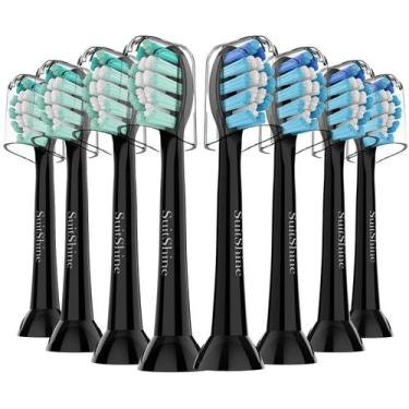 Imagem de Cabeças de escova de dentes de reposição SuitShine, pacote com 8 unida