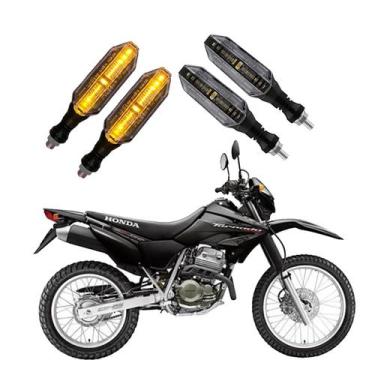 Imagem de KIT 4 Seta Esportiva Pisca de Led Modelo P26 Para Moto Honda XR 250 To