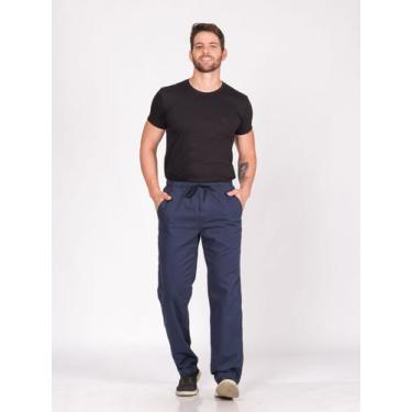 Imagem de Calça masculina Sarja 7910 Azul Marinho - Macaw, Azulmarinho, M
