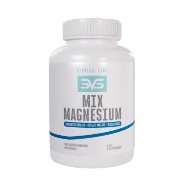 Imagem de Mix Magnesium Com Magnésio Dimalato Magnésio Bisglicinato Magnésio Citrato 120 Cáps 3VS NUTRITIO-Unissex