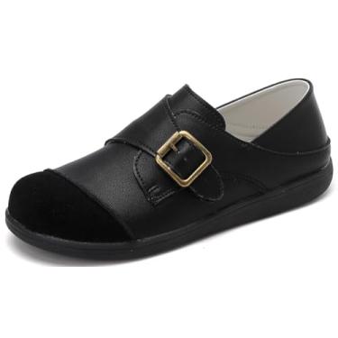 Imagem de ANYUETE Mocassins sem cadarço para mulheres, trabalho, caminhada, sapatos rasos confortáveis para dirigir à noite, sair em ambientes fechados, escritório, em pé, compras, sapatos femininos, Preto-968
