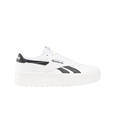 Imagem de Reebok Tênis feminino de cano baixo, Branco/preto, 40