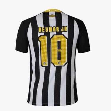 Imagem de Camisa Santos II 25/26 Neymar N 10 Torcedor Umbro Masculina, P, Preto,