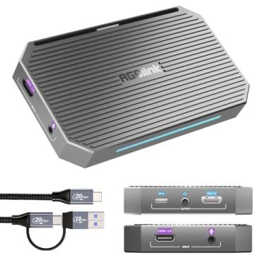 Imagem de Placa de captura de jogos 4K60 HDMI 2.0 e captura de vídeo USB 3.1 para streaming e gravação em PS5, Xbox, PC – baixa latência, placa de captura de áudio e vídeo para OBS Twitch, dispositivo externo