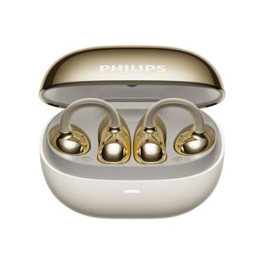Imagem de Fones de ouvido Bluetooth Philips TAT3469 com microfone AI - dourado