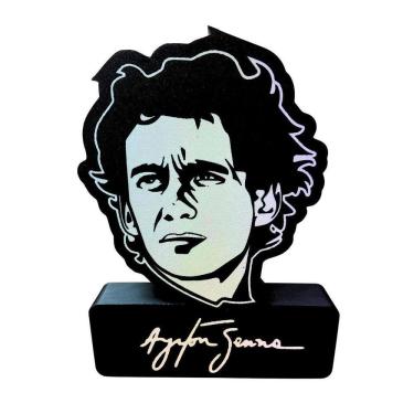 Imagem de Luminária Abajur Led 3D Ayrton Senna Exclusivo Decoração