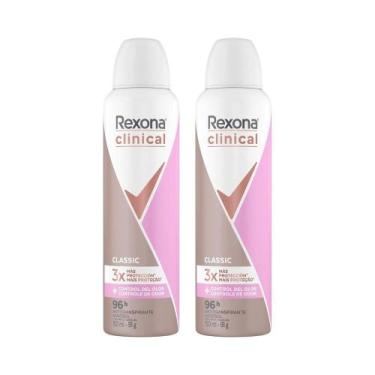Imagem de Kit Desodorante Antitranspirante Aerossol Rexona Feminino Clinical Cle