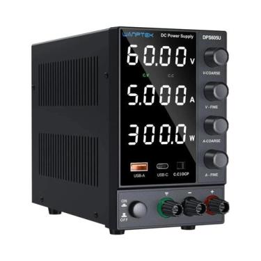 Imagem de Fonte De Alimentação DC 30V 0-10A Com Botões De Encoder, Portas De Car