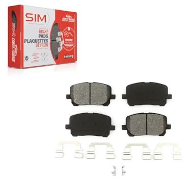 Imagem de Pastilhas de freio a disco semimetálicas dianteiras SIM-923 para Toyota Corolla Matrix Pontiac Vibe 2003-2008