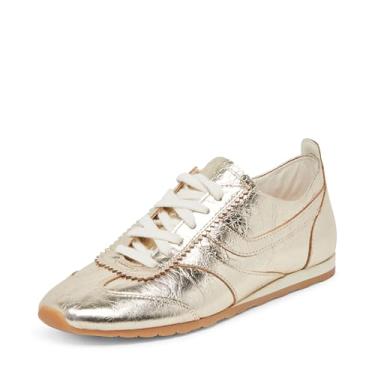 Imagem de Dolce Vita Tênis feminino Delany, Patente de enrugamento dourado claro, 36