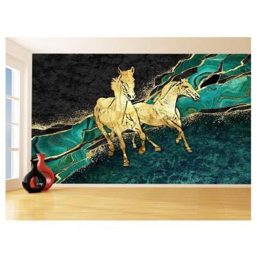 Imagem de Papel De Parede Animais Pop Art Cavalos Cores 3,5M Pxa350