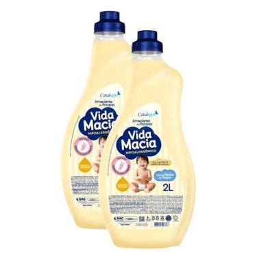 Imagem de kit 2 Amaciante Diluido Vida Macia Glicerina e Camomlla 2l