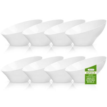 Imagem de Taças de servir Liacere 600 ml de plástico branco, pacote com 16