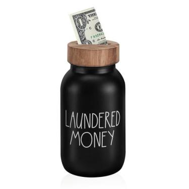 Imagem de Jarra de moedas da lavanderia Piggy Bank Onzbala, decoração rústica