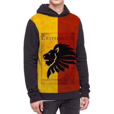 Imagem de Moletom Com Capuz Filme Harry Potter Ref:400 - smoke, Preto, GG