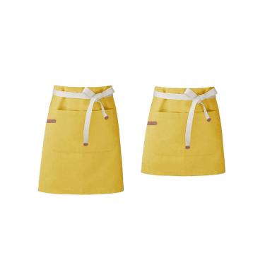 Imagem de Avental de Cintura Amarelo Cafeteria Pintura Salao Artes 2un