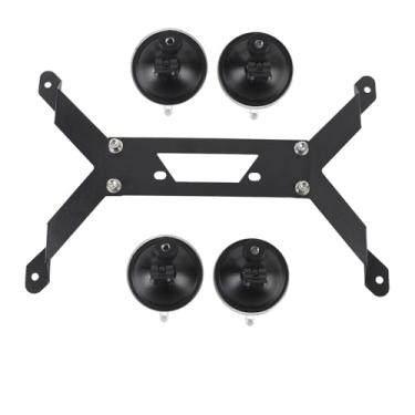 Imagem de Fafeicy Suporte Retangular para Teto de Carro Via Satélite, Base Plana de Liga de Alumínio Com Ventosa Forte para Mini Barco RV Van, Suporte de Montagem Antiderrapante Estável Ajustável para Sinal