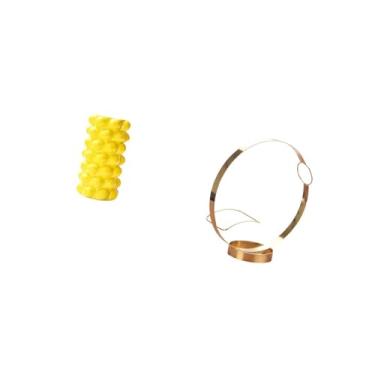 Imagem de Fenteer Vaso de Flores de Porcelana E Suporte de Garrafa de Vinho de Ferro Combinados para Mesa de Sala de Estar, Enfeite de Mesa, Recipiente de Plantas,