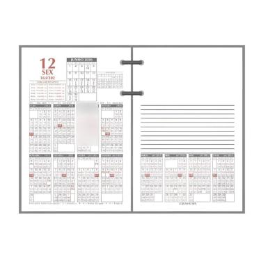 Imagem de Refil agenda de mesa financeiro 2026 Redoma