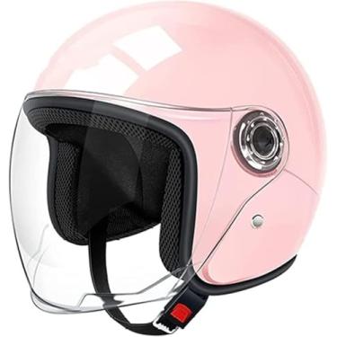 Imagem de Capacete Aberto De Motocicleta Aprovado Pela Ece Meio Capacete Capacete De Caveira De Estilo Alemão Capacete De Motocicleta Cruiser Scooter Cool Capacete Para Homens E Mulheres, 5, 55-65cm