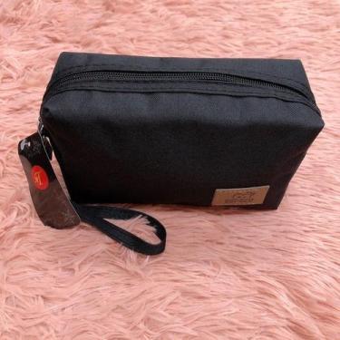Imagem de Necessaire Unissex Para Viagem Compacta - NoBrand, Preto