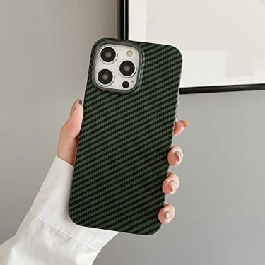 Imagem de Capa de armadura militar de fibra de carbono roxa profunda para iPhone 14 Plus 13 Pro Max 12 14Pro Acessórios de capa de telefone azul, verde, para iPhone 12 Pro