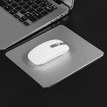 Imagem de Cryfokt Mouse Pad Antiderrapante, Mouse Pad, Controle Preciso de Dupla Face para Computador de Escritório Doméstico, Laptop, Notebook (Prata)