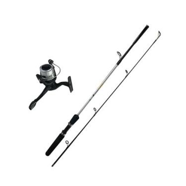 Imagem de Kit Pesca Brasil Millenium Sabre Vara + Molinete Com Linha Fibra De Vi