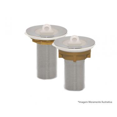 Imagem de Valvula Lav Metal C/Rosca Abs S/Ladrao Blister