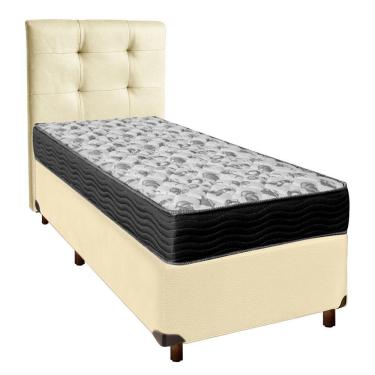 Imagem de Kit Cabeceira + Cama Box + Colchão Solteiro D33 Iso100 Ortobom