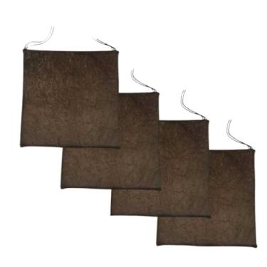 Imagem de Almofadas De Assento Para Cadeiras - Tecido Suede Macio Confortavel(4,Cinza)