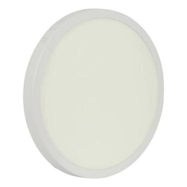 Imagem de Plafon Sobrepor Redondo 25w Painel Bivolt 30x30 3000k Branco Quente - 