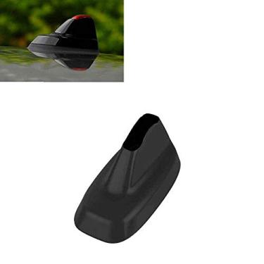 Imagem de SHIFENG Para BMW MINI Cooper S Clubman Countryman F54 F60 antena de sinal de rádio de carro decoração shell adesivo capa 3D (preto)
