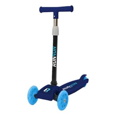 Imagem de Patinete Infantil com Rodas de LED – Ajustável, Leve e Seguro para Crianças, Design Esportivo - Azul