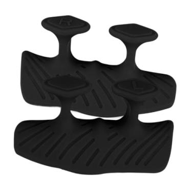 Imagem de Vaveren 2 peças de luvas de treino sem dedos para levantamento de peso, almofadas de proteção para musculação, Preto