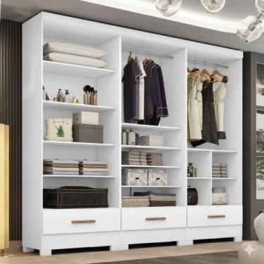 Imagem de Closet Modulado 3 Peças 3 Gavetas Smart Versatile Espresso Móveis