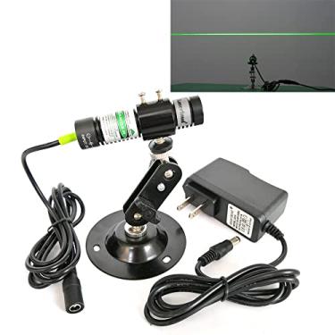 Imagem de Projetor gerador de módulo de linha a laser verde de 532 nm para Halloween portal de lagoa de pântano a laser casa assombrada Serraria Alinhamento de trabalhos em madeira 5mW