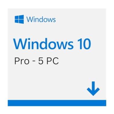 Imagem de Microsoft Windows 10 Pro, 5PC, Licença Original com NFe - Cartão Físico - FQC-09131