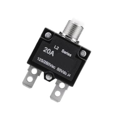 Imagem de Redefinir o Protetor de Sobrecarga do Disjuntor Térmico para Gerador (20A)