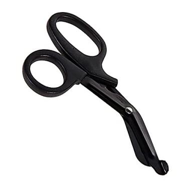 Imagem de Tesoura de bandagem, tesoura cirúrgica médica, tesoura de primeiros socorros EMT, tesoura tática, tesoura de segurança curva afiada para médicos, enfermeiros, curativos de corte