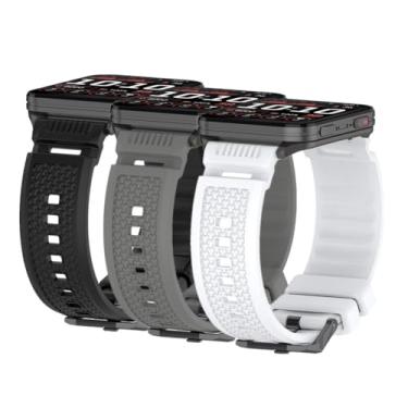 Imagem de Waekethy Pulseiras de relógio de 24 mm para Garmin Venu X1, pulseira esportiva respirável de silicone macio, durável, à prova de suor, compatível com Ticwatch Pro 5/pro5 Enduro/Atlas/Suunto 9/7/D5